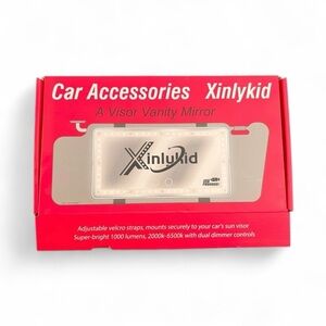 Vanity Mirror - Silver- For Car Visor